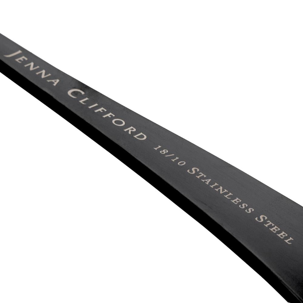 Jenna Clifford Modera Satin Black Cutlery Set 16 Piece.