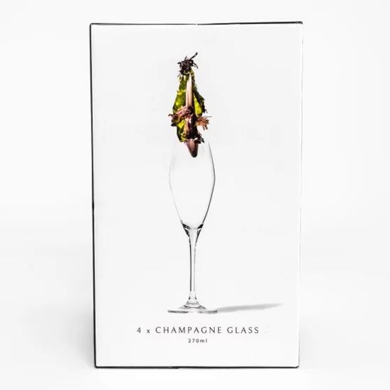 Jan Hendrik Crystal Champagne Glasses Set of 4