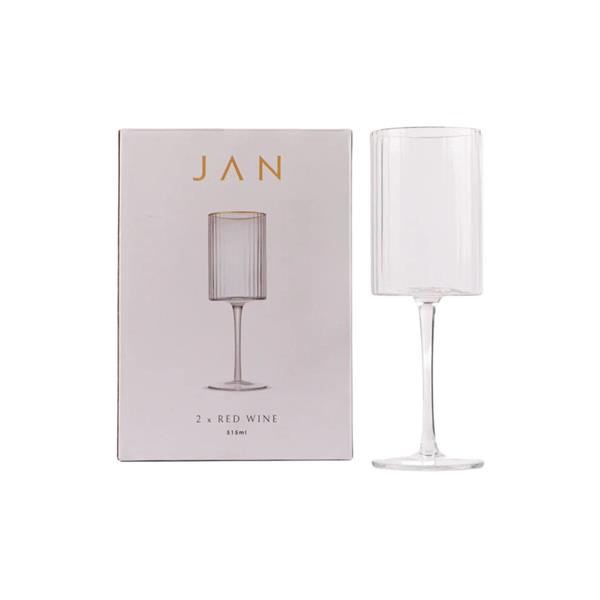 Jan Hendrik Opulent Red Wine Glasses Set of 2