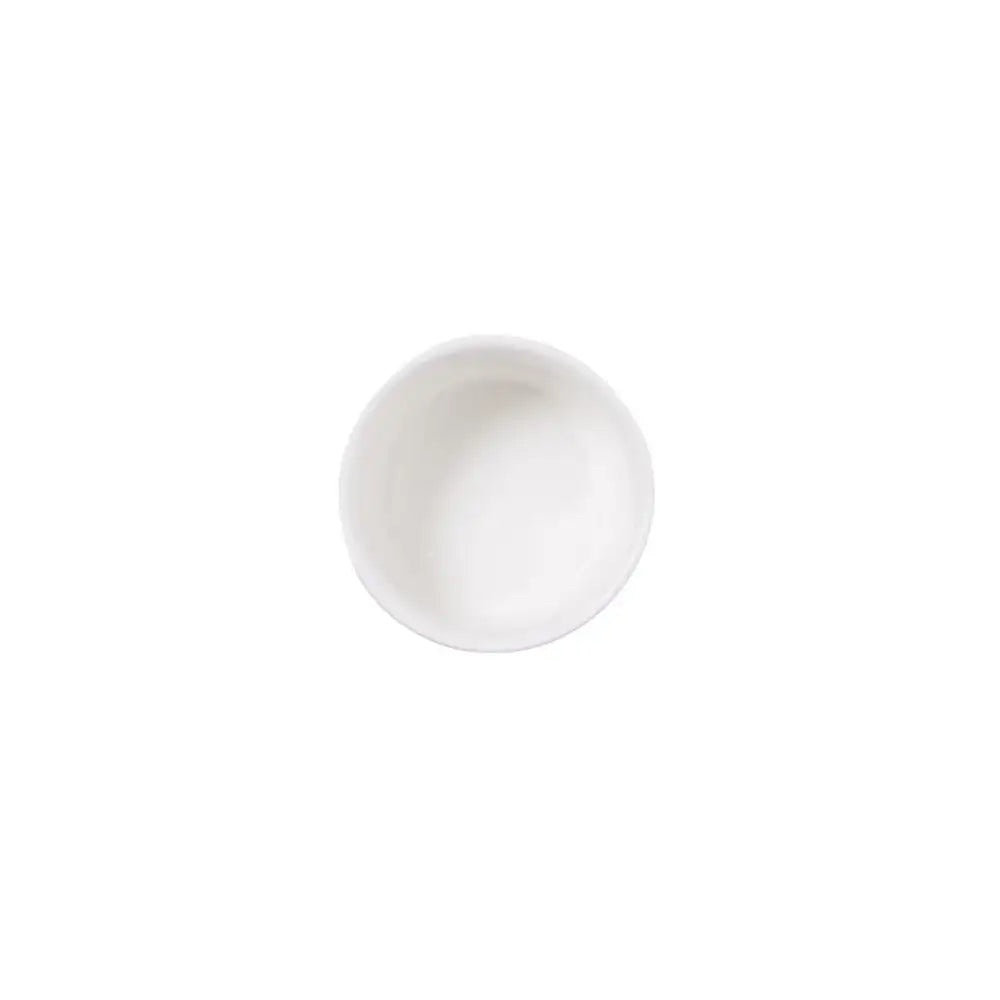 White ceramic bowl on a white background