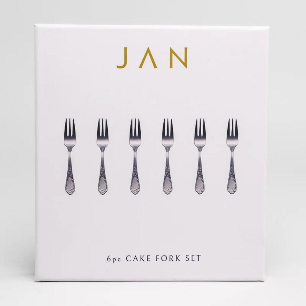 Jan Pluto Stainless Steel Cake Forks Set of 6