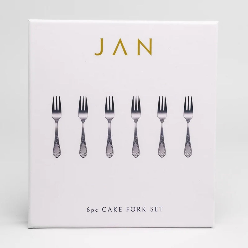 Jan Pluto Stainless Steel Cake Forks Set of 6