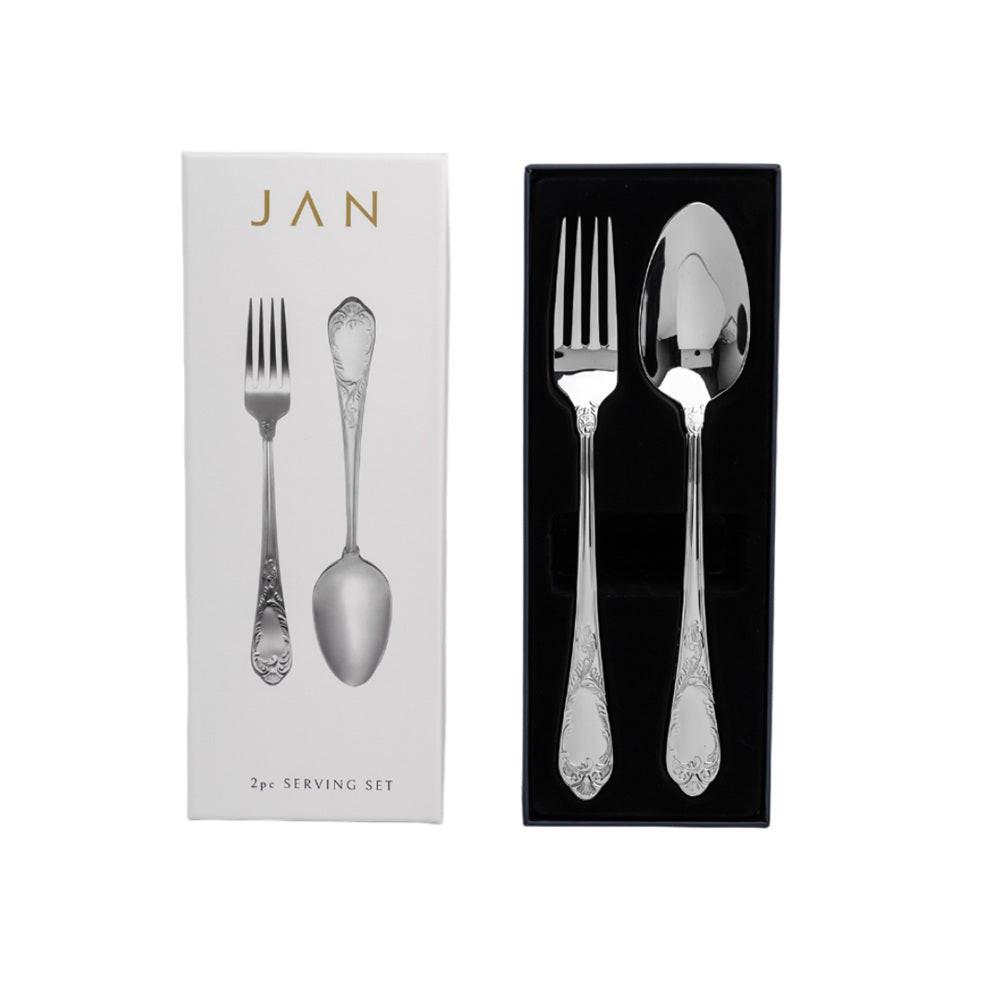 Jan Pluto Stainless Steel Salad Server Set 2pc