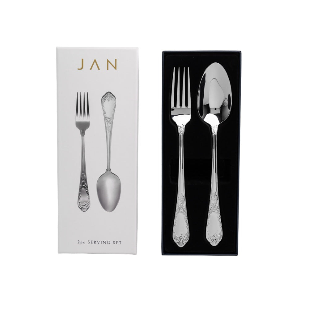 Jan Pluto Stainless Steel Salad Server Set 2pc
