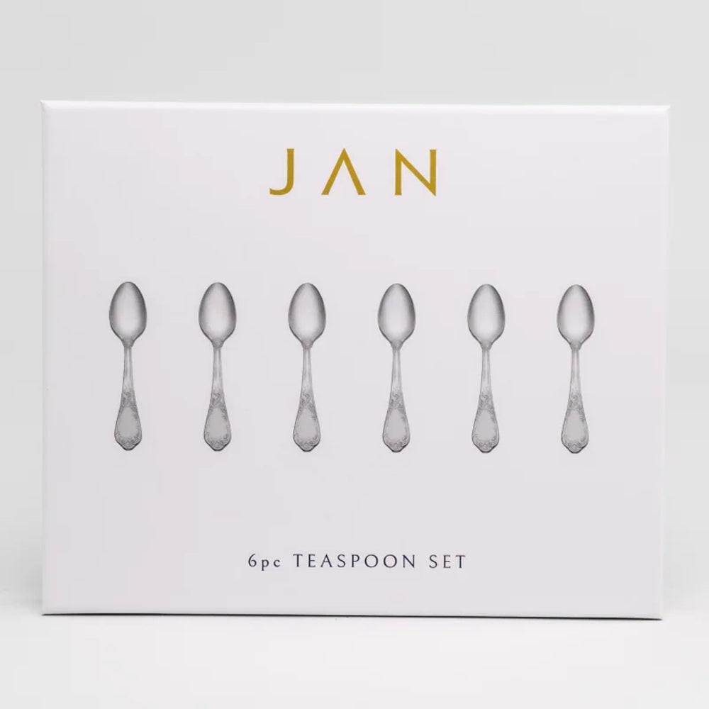Jan Pluto Stainless Steel Teaspoons Set of 6