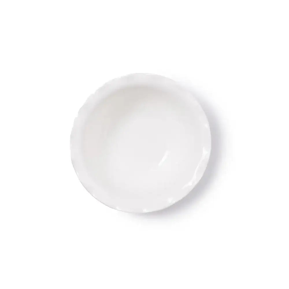 White ceramic bowl on a white background