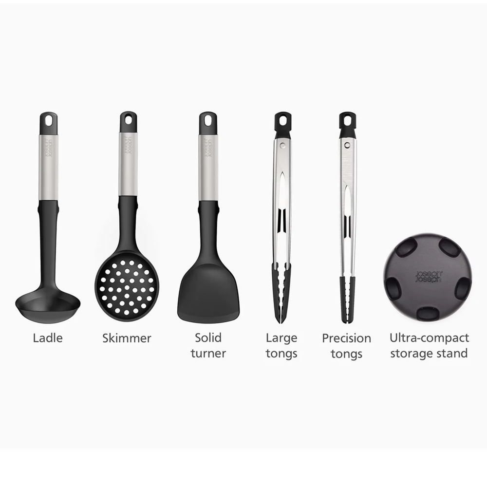 Joseph Joseph Elevate Fusion 5-Piece Silicone Set With Stand