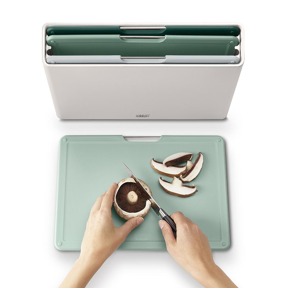 Joseph Joseph Folio Large Chopping Board Set Sage