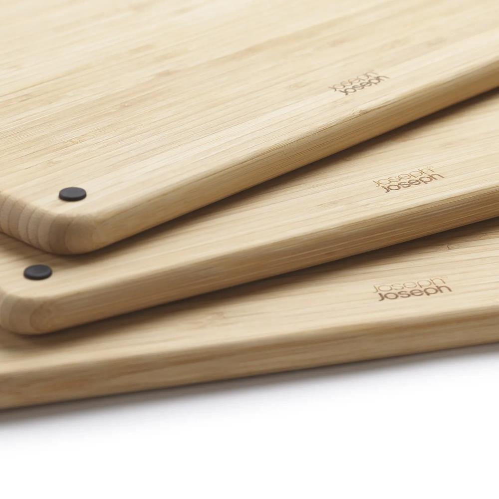 Joseph Joseph Folio Steel Bamboo 3-Piece Chopping Board Set