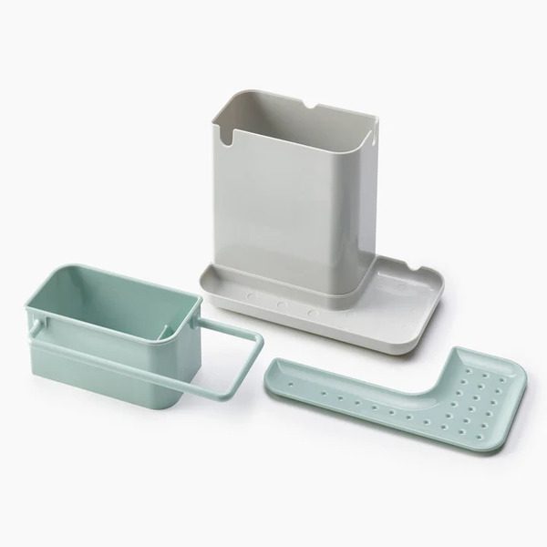 Joseph Joseph Caddy Kitchen Sink Organizer Stone Green