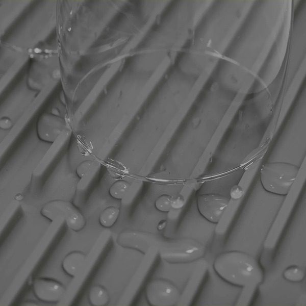 Joseph Joseph Flume Large Dish Draining Mat Grey