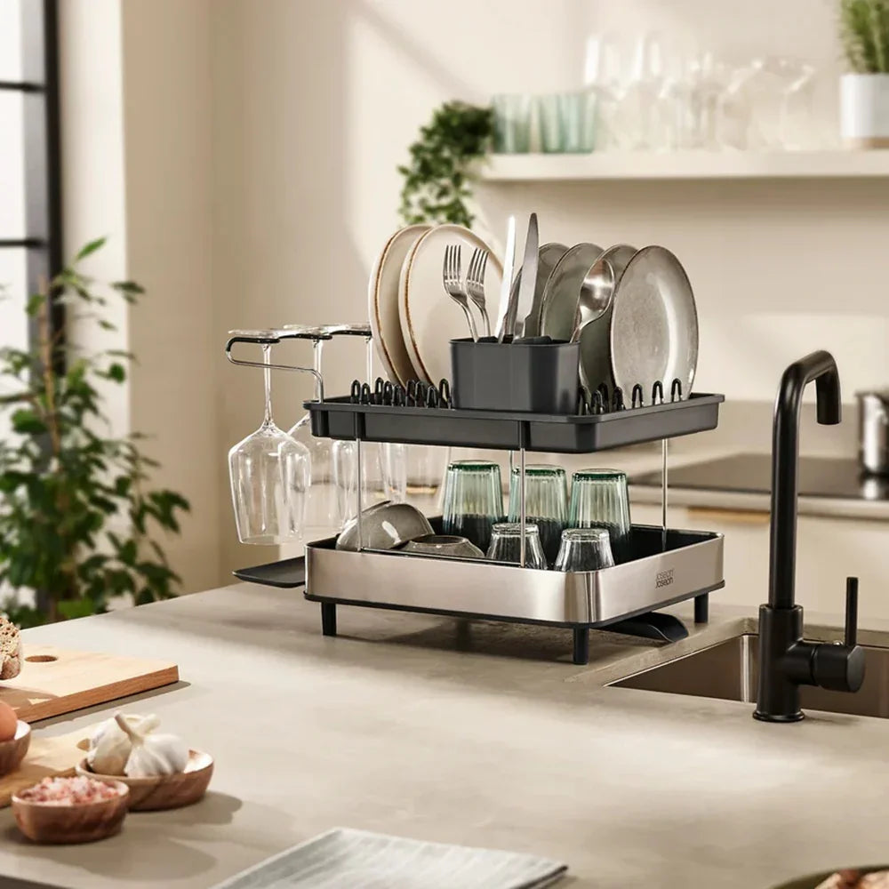 Joseph Joseph Stainless Steel 2-Tier Dish Rack