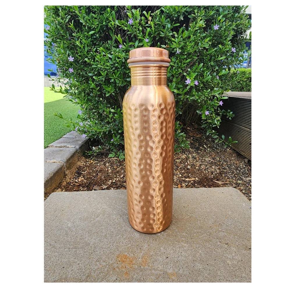Just Copper Dimple Copper Water Bottle 900ml