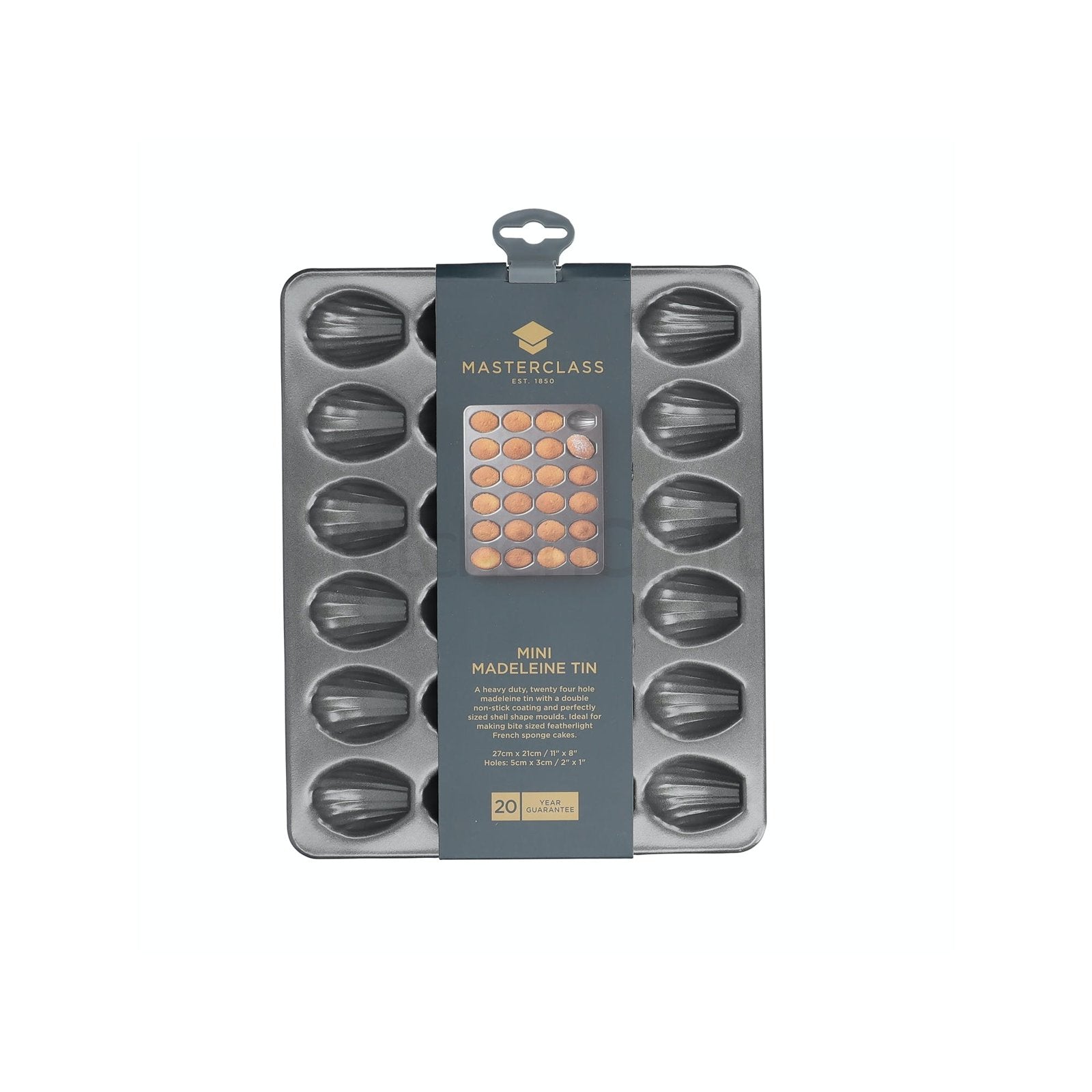 MasterClass Non-Stick 24 Hole Mini Madeleine Pan