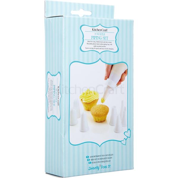 Sweetly Does It Plastic Piping Set With 8 Nozzles