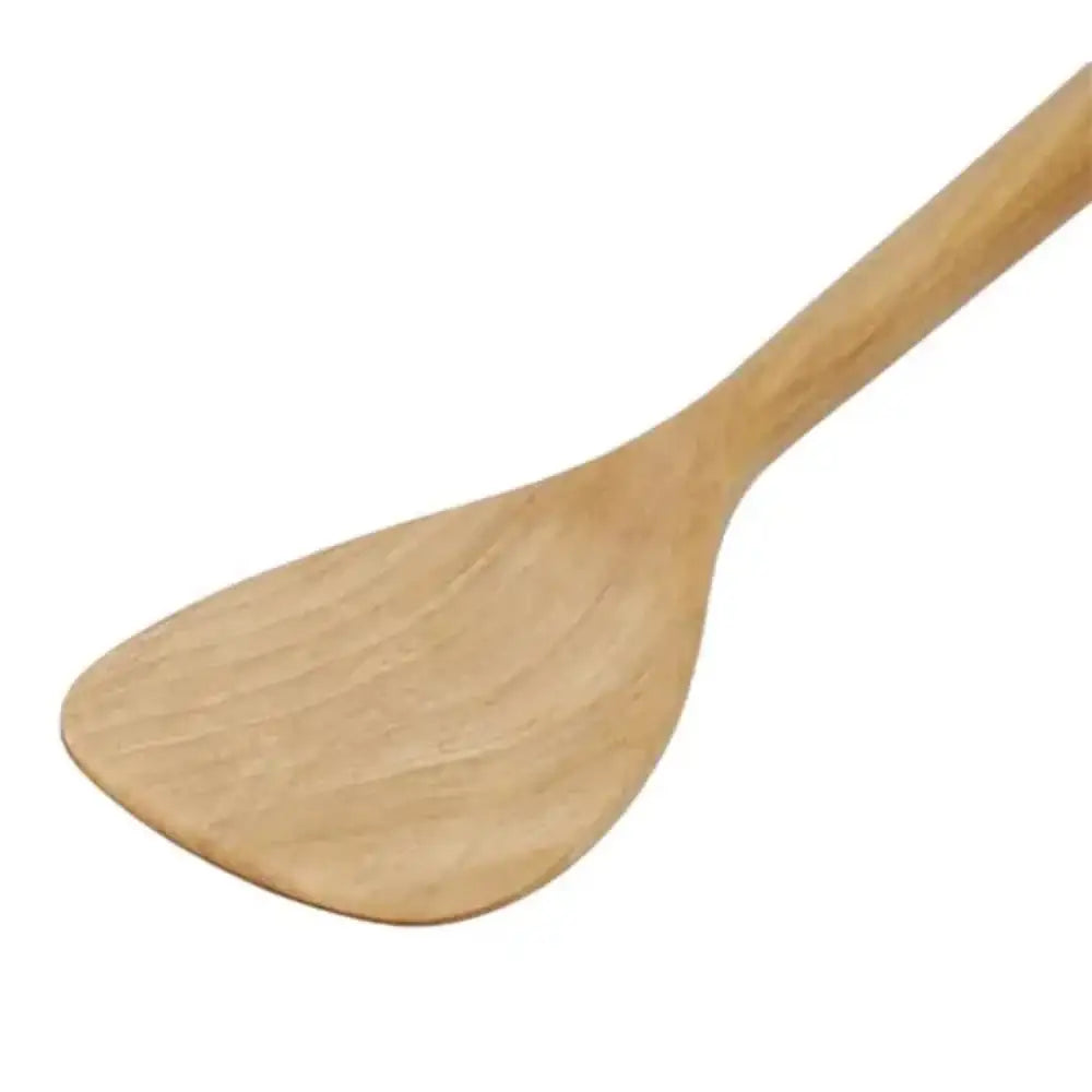 Wooden spoon on a white background