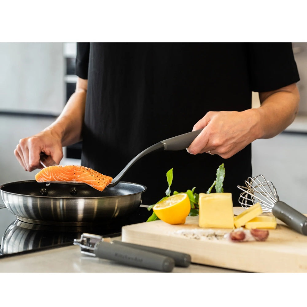 KitchenAid Classic Nylon Slotted Turner Grey