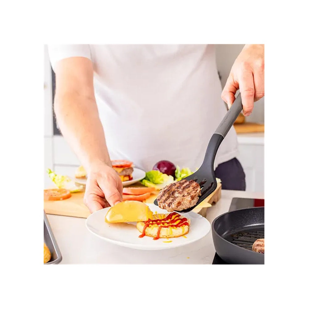 KitchenAid Classic Nylon Slotted Turner Grey