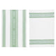 KitchenCraft Tea Towel Jacquard Green Set of 2