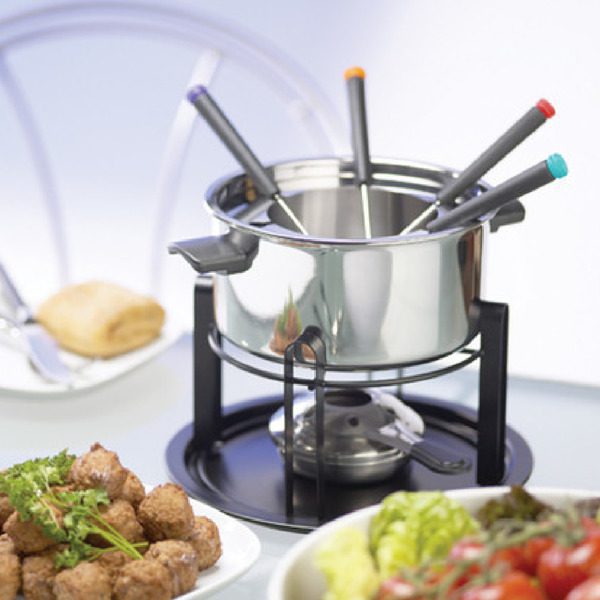 KitchenCraft Deluxe Stainless Steel Fondue Set