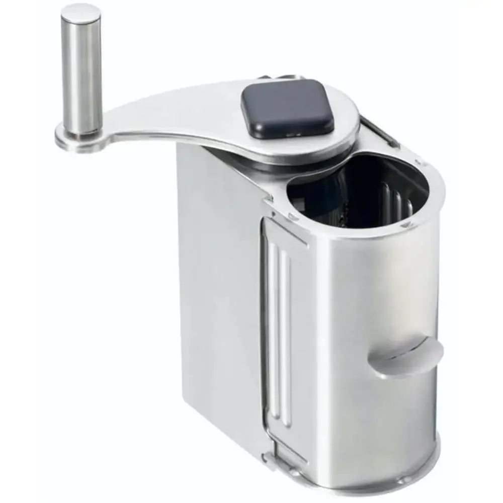 Metallic kitchen tool on a white background