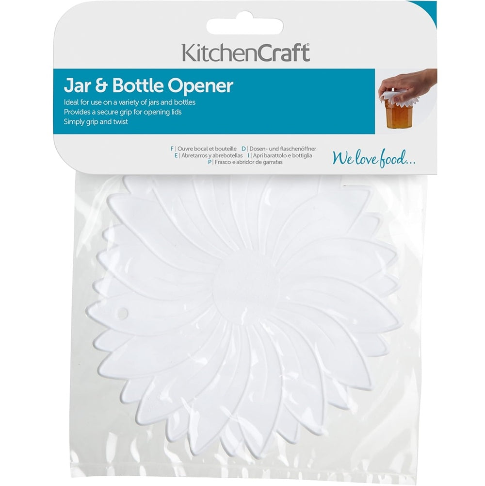 KitchenCraft jar and bottle opener packaging on a white background