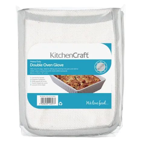 KitchenCraft Heavy Duty Oven Gloves With Bound Edge