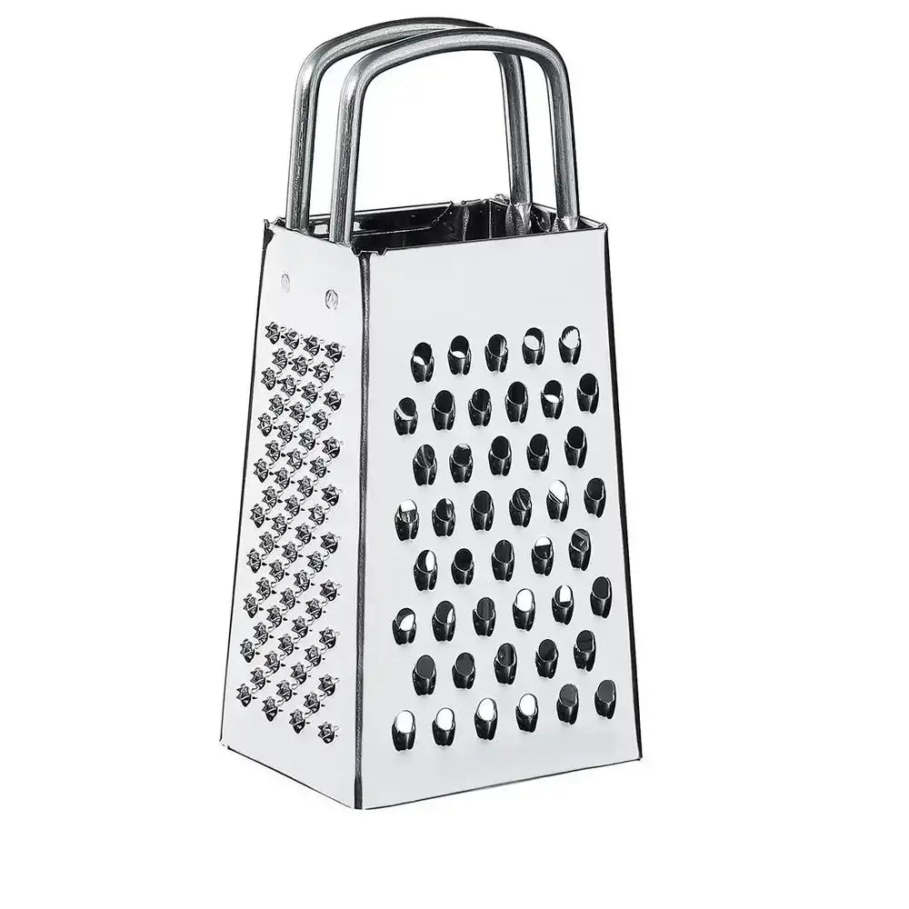 Metal box grater on a white background