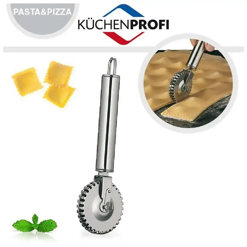 Küchenprofi pasta maker with ravioli and pizza dough images on a white background