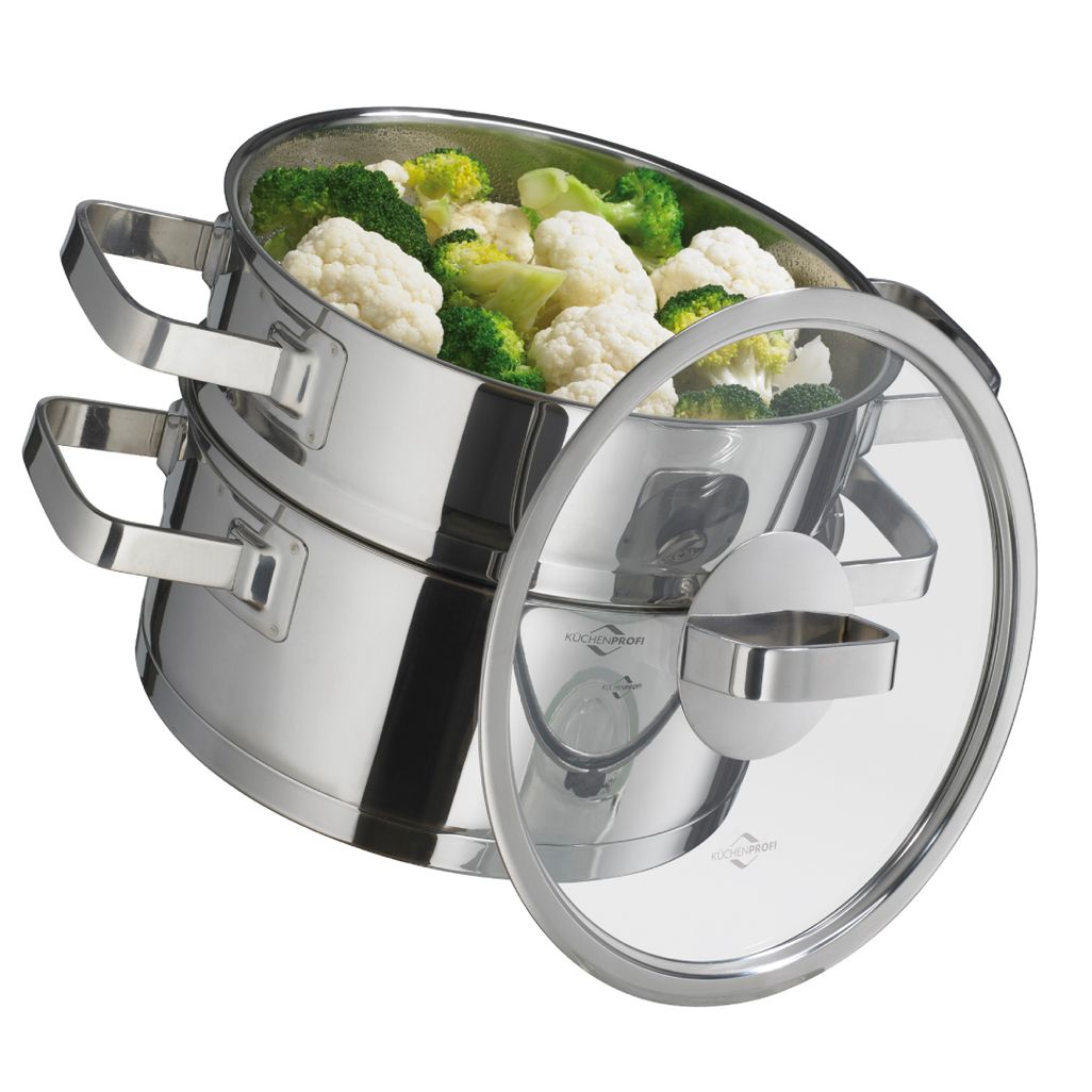 Kuchenprofi San Remo 3.0L Pot and Lid with Steaming Insert