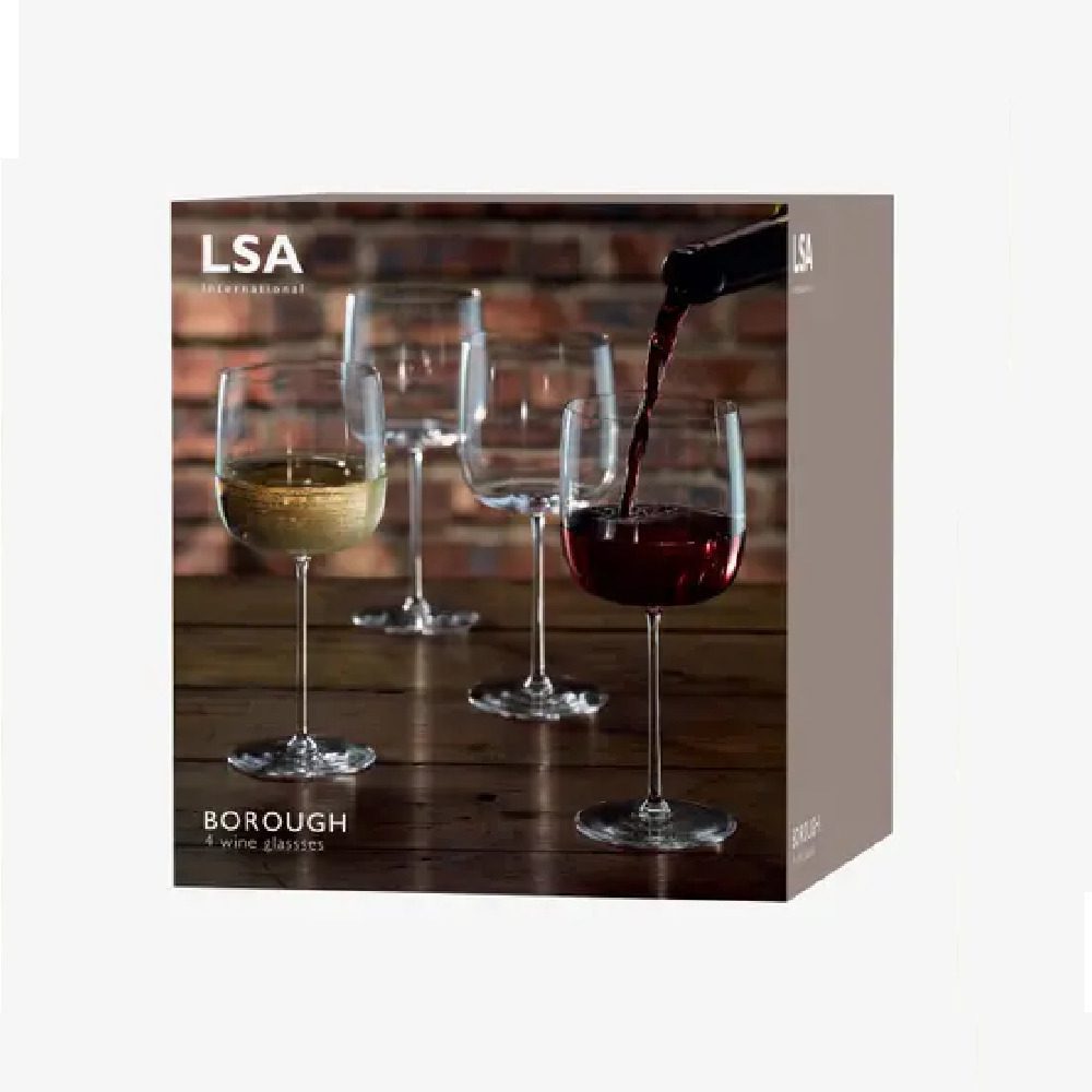 LSA International Borough White Wine Glasses Set of 4