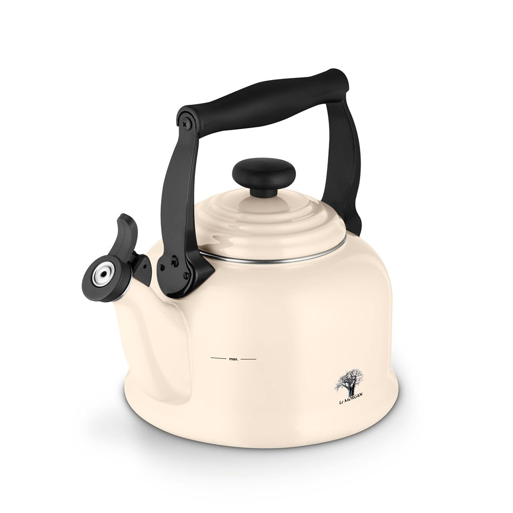 White Le Morgan kettle on a white background.