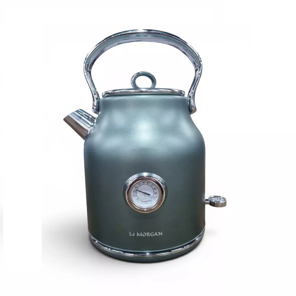 Le Morgan Renaissance Stainless Steel Kettle 1.7L Green