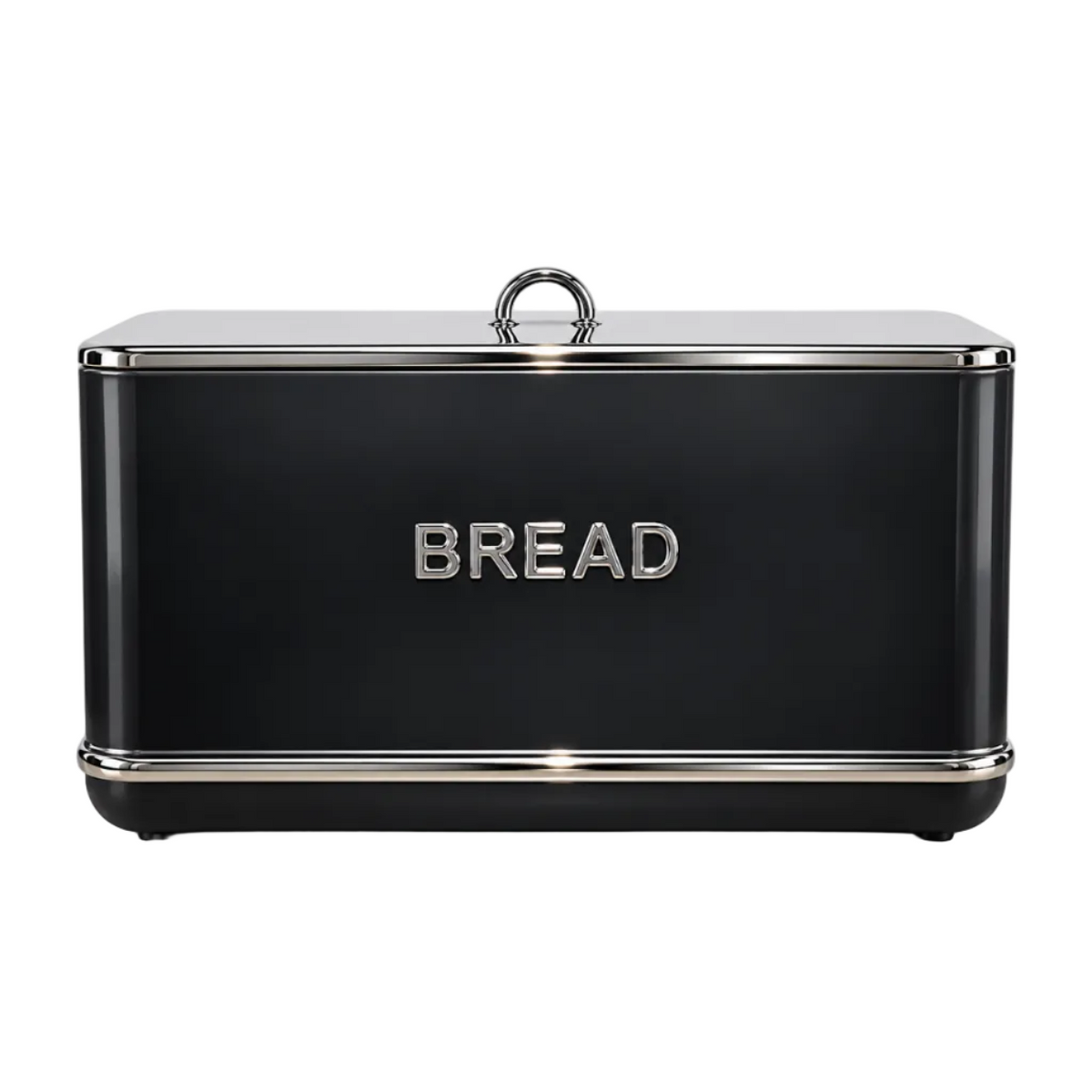 Le Morgan stainless steel black bread bin