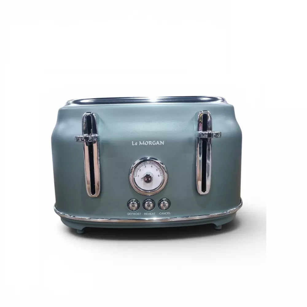 Le Morgan Renaissance Stainless Steel 4-Slice Toaster Green