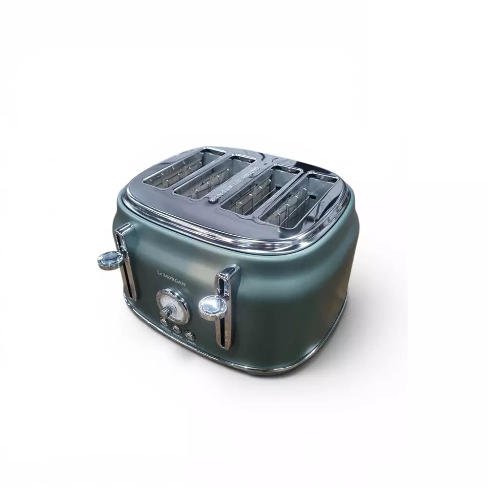Le Morgan Renaissance Stainless Steel 4-Slice Toaster Green