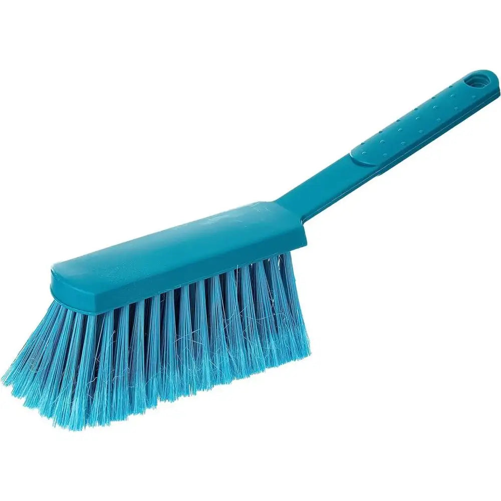 Blue cleaning brush with a white background