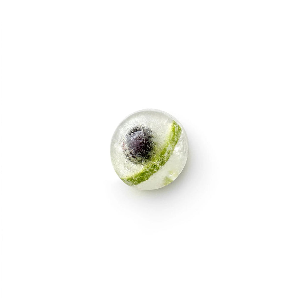 Ice sphere on a white background