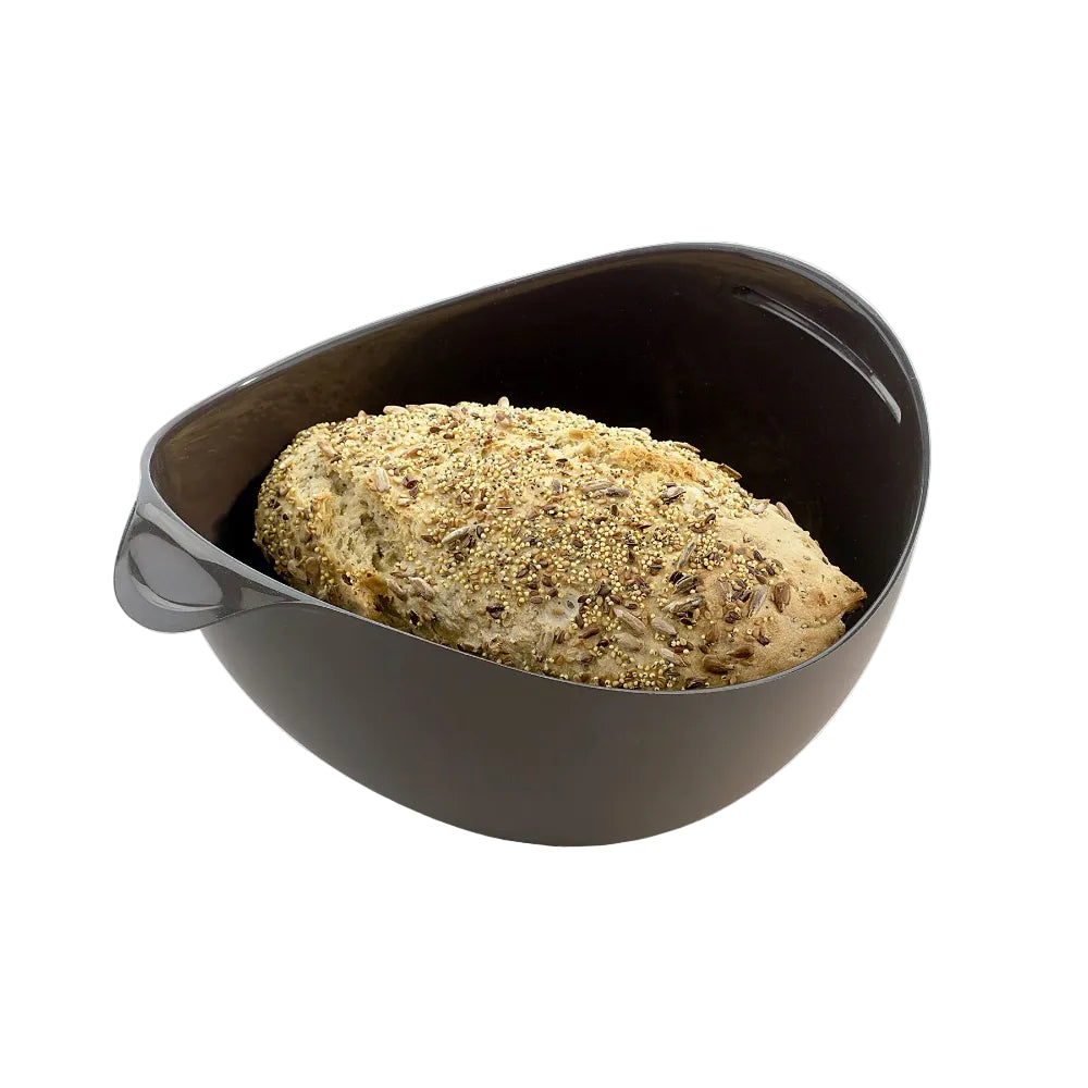 Bread cloche with a white background