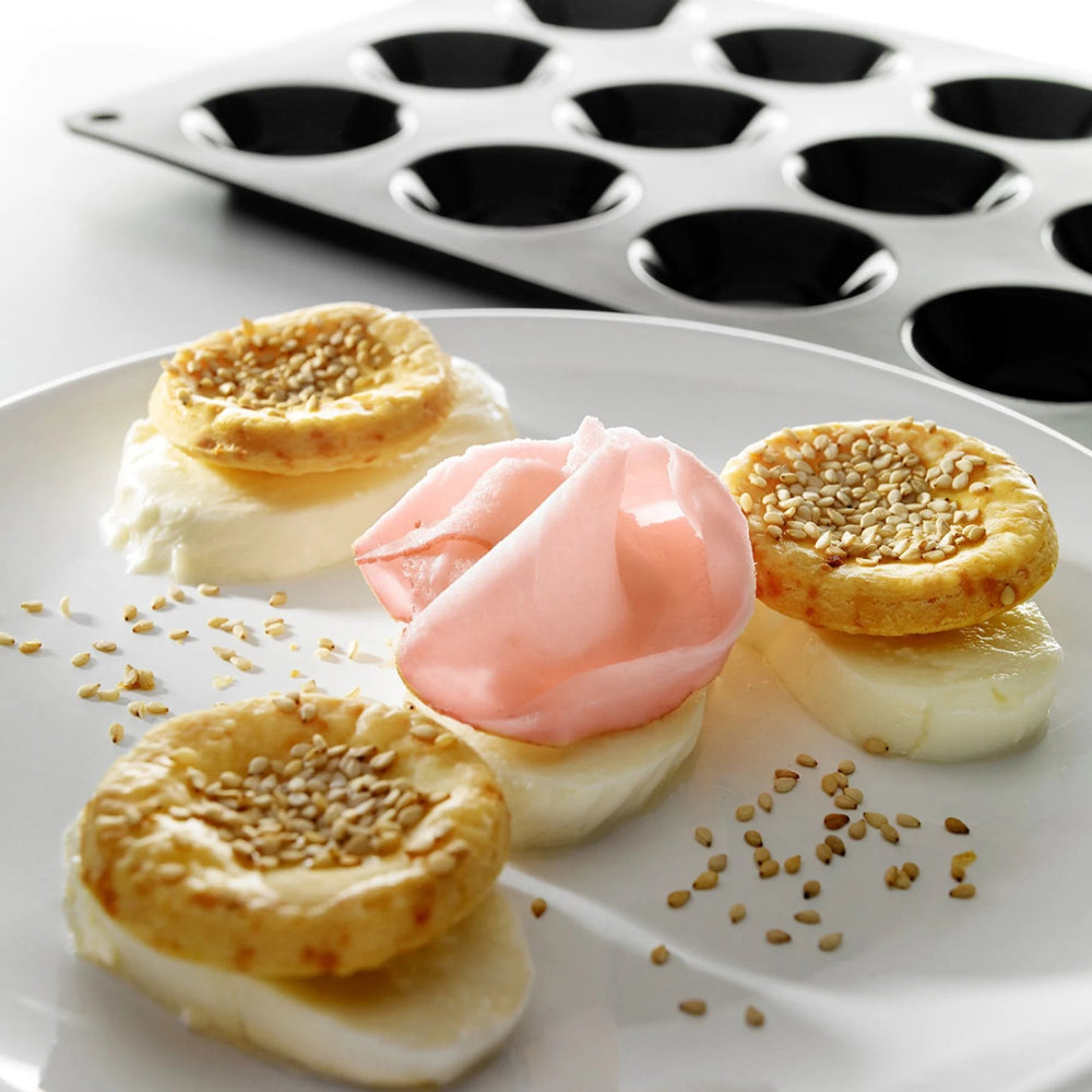 Lekue Silicone Tartlette Mould 15-Hole Black