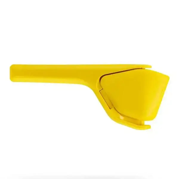 Yellow lemon squeezer kitchen tool on white background, premium kitchenware from Cookin Stores