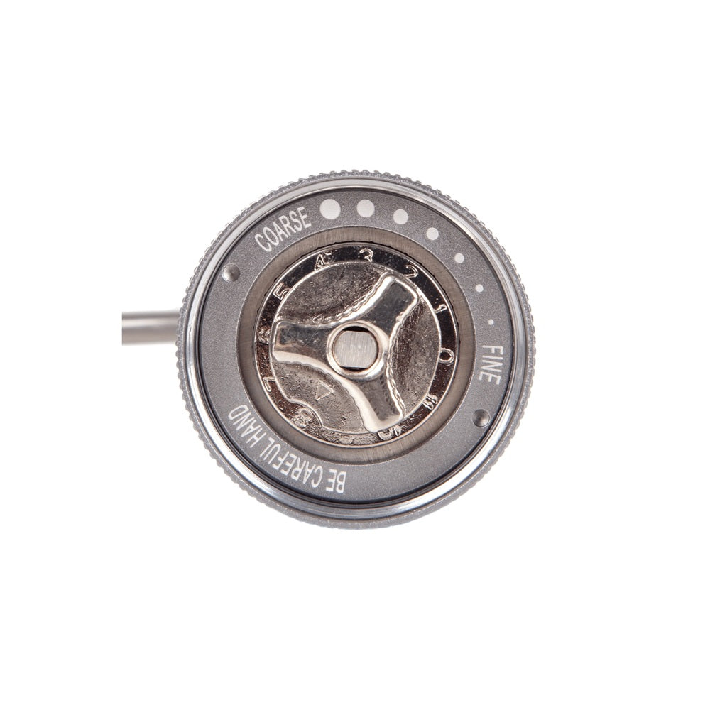 Grinder component with 'Coarse' and 'Fine' labels on a white background