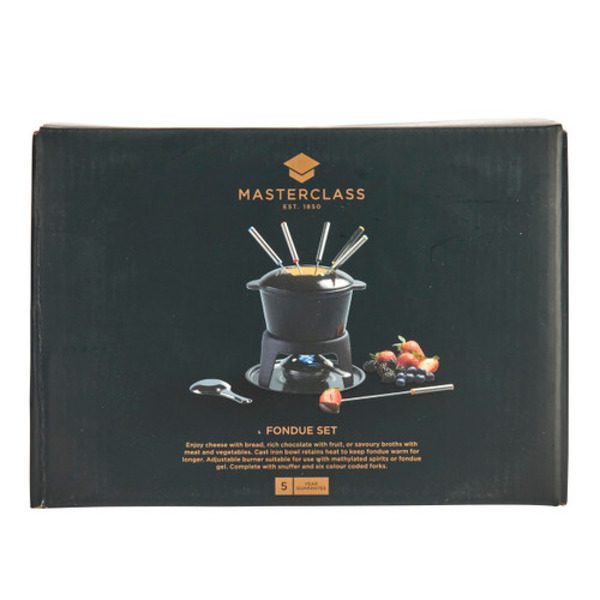 MasterClass Cast Iron Enamelled Fondue Set 1.2L