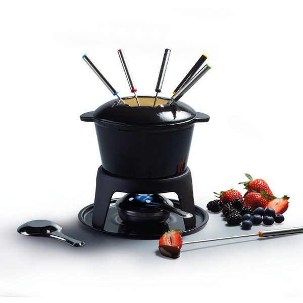 MasterClass Cast Iron Enamelled Fondue Set 1.2L