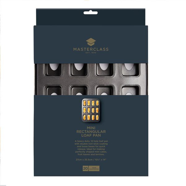 MasterClass Non Stick Mini Loaf Tin 12 Hole