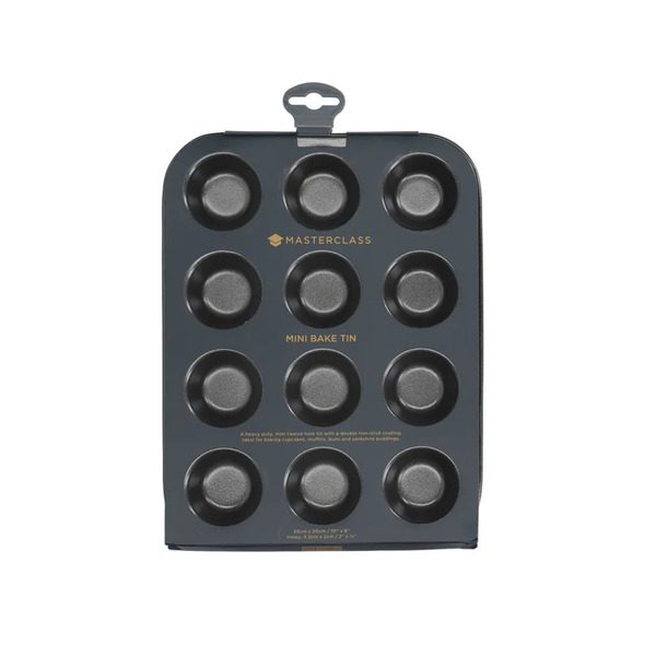 MasterClass Non Stick Mini Tin 12 Hole