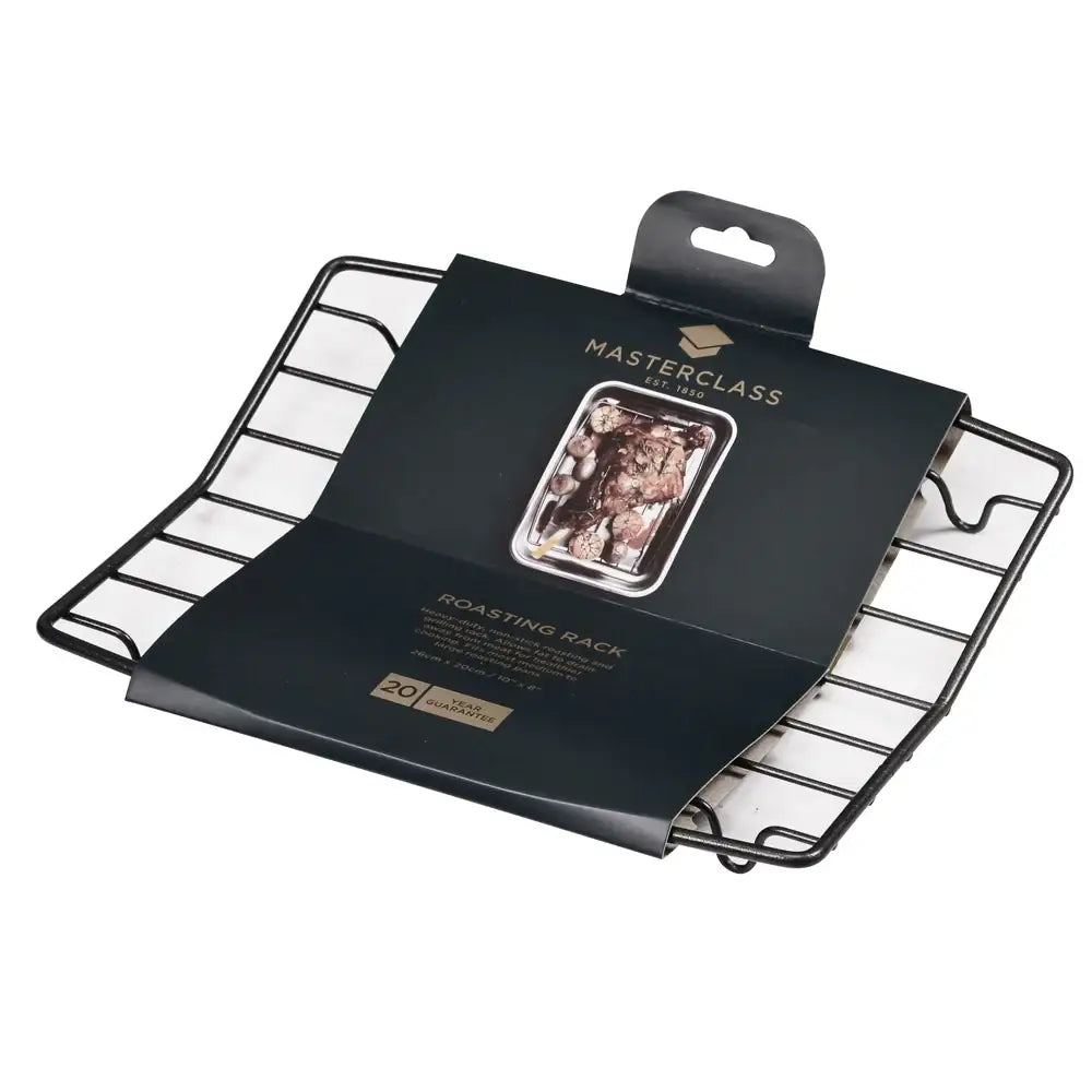 Masterclass Roasting Rack with packaging on a white background