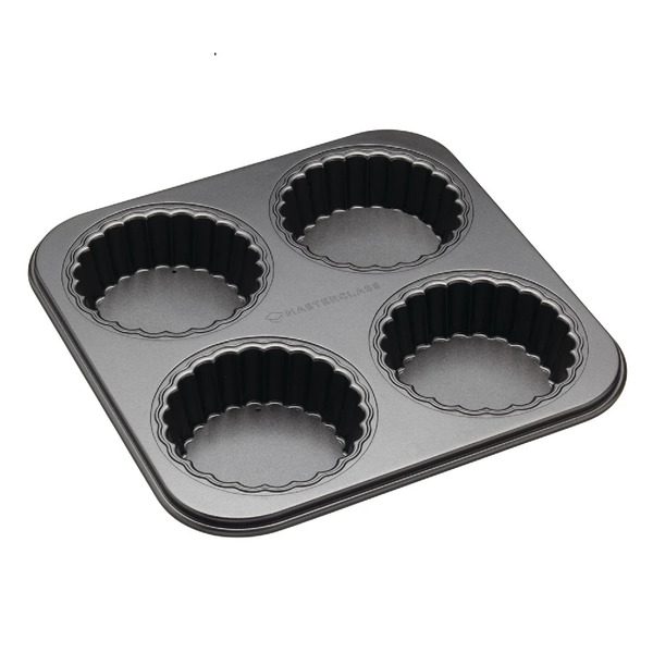 MasterClass Non Stick Tartlet Tin 4 Hole
