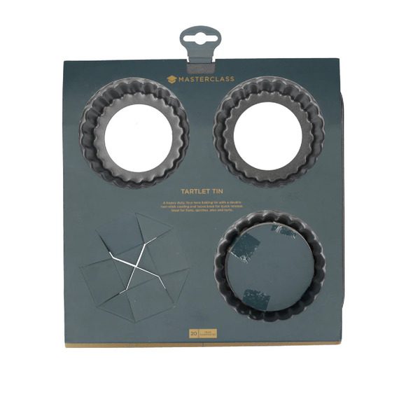 MasterClass Non Stick Tartlet Tin 4 Hole