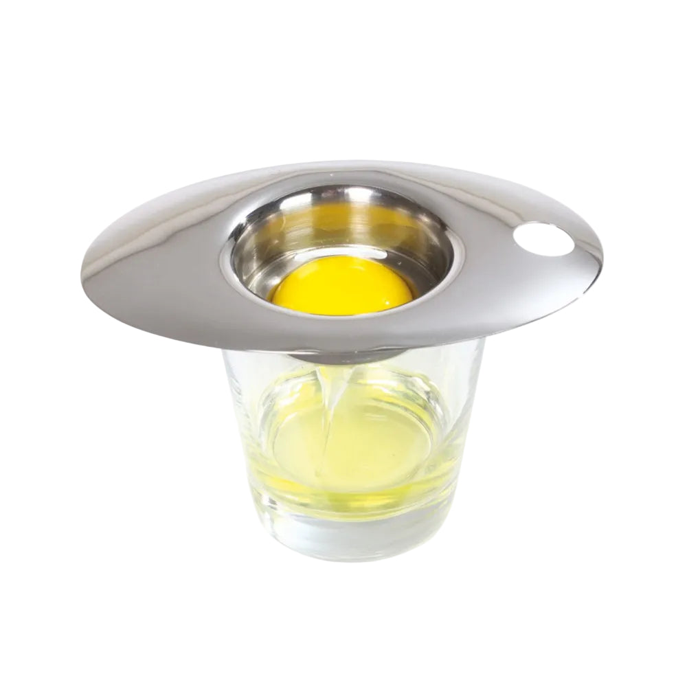Egg separator on a white background